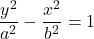 \[\( \frac{y^2}{a^2} - \frac{x^2}{b^2} = 1\]
