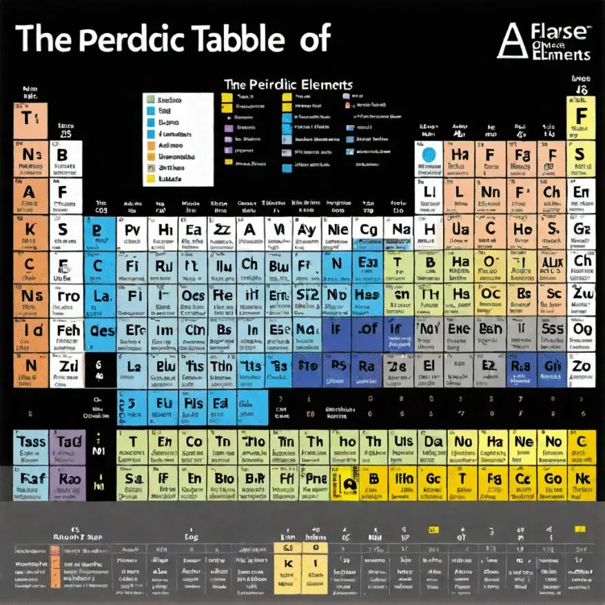 The periodic table of elements.