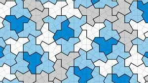 Einstein Tile 13-sided shape, also known as ‘the hat’, has been found to form a pattern that never repeats.