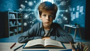 Student studying Electricity and Magnetism