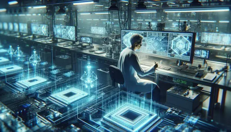 Laser Holograms 3D chip