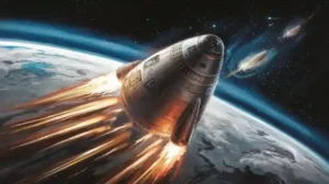 AI Generated Image of Kosmos 482 crashes to Earth