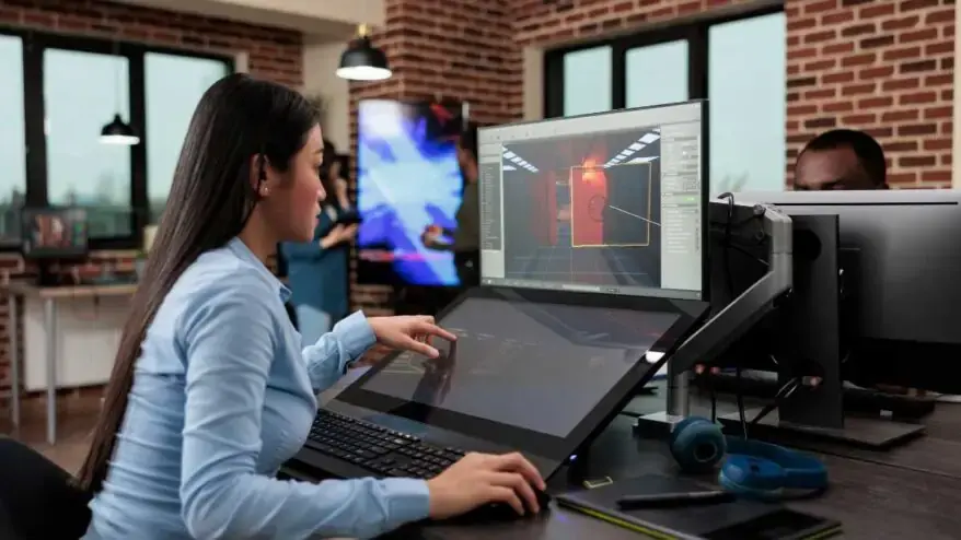 engineer working on game development