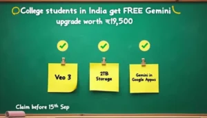Free Gemini AI pro for Indian students