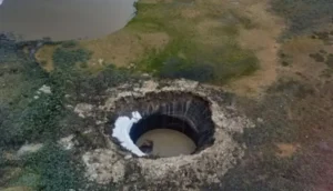 Mysterious Siberian Yamal Crater (Source: Wikipedia.org)