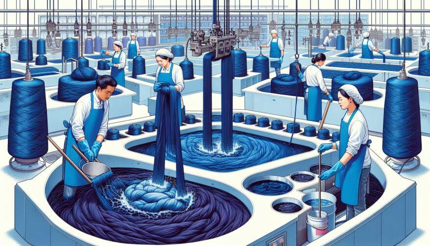 Denim Fabric Indigo Dying