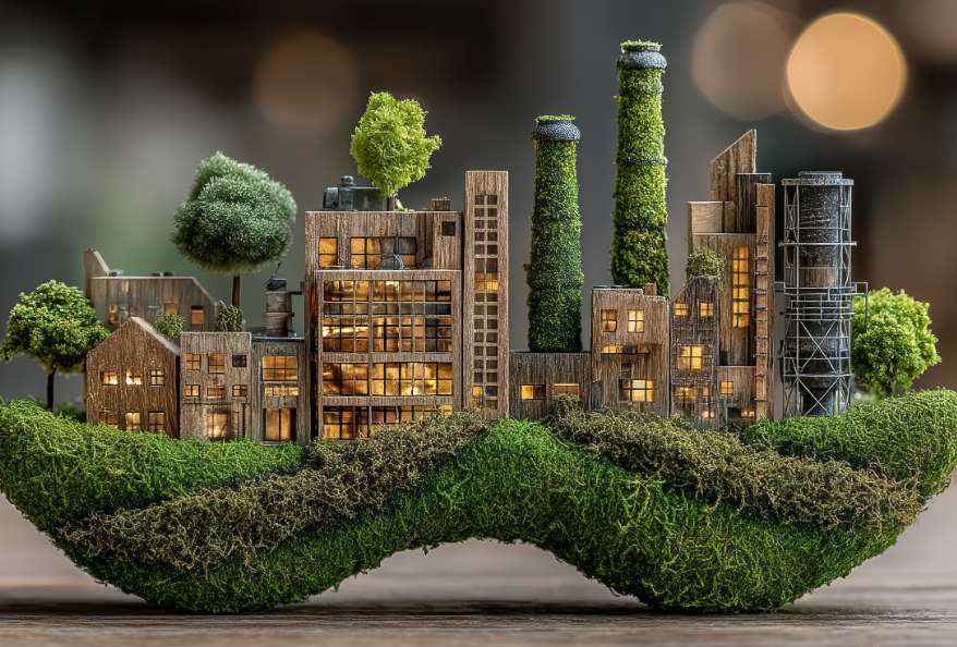 Eco City - miniature model
