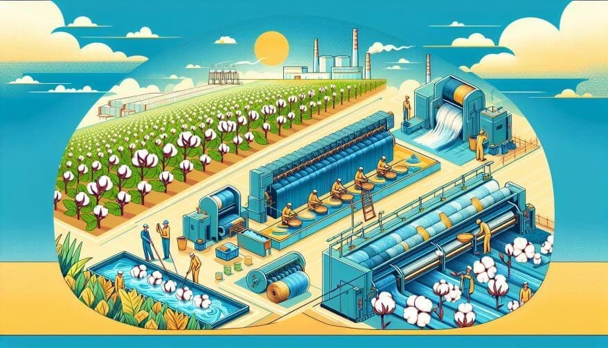 How Denim Fabric is Made Cotton Picking