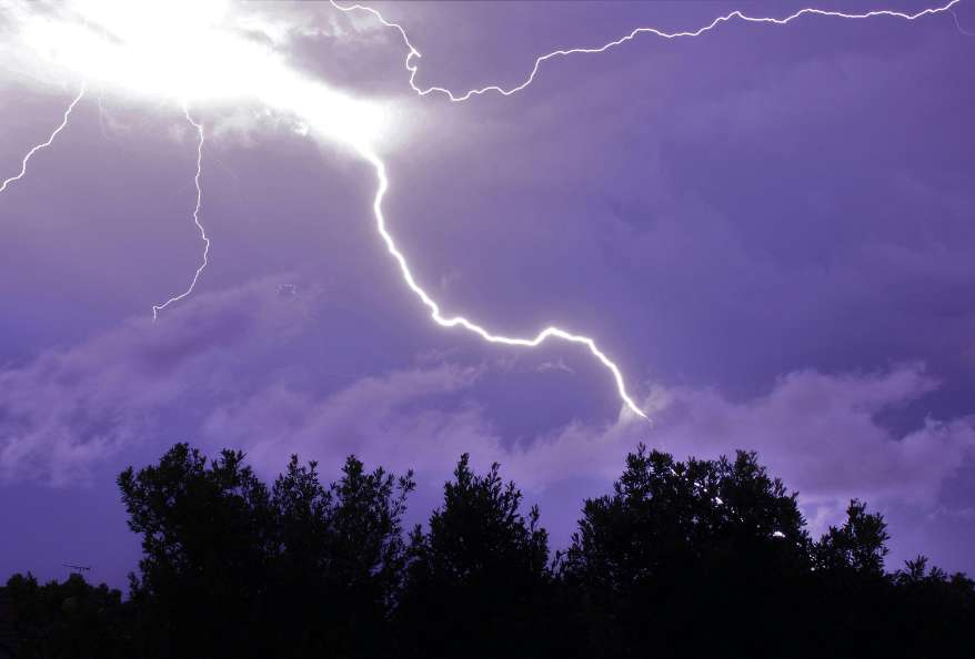 Lightning strike effect