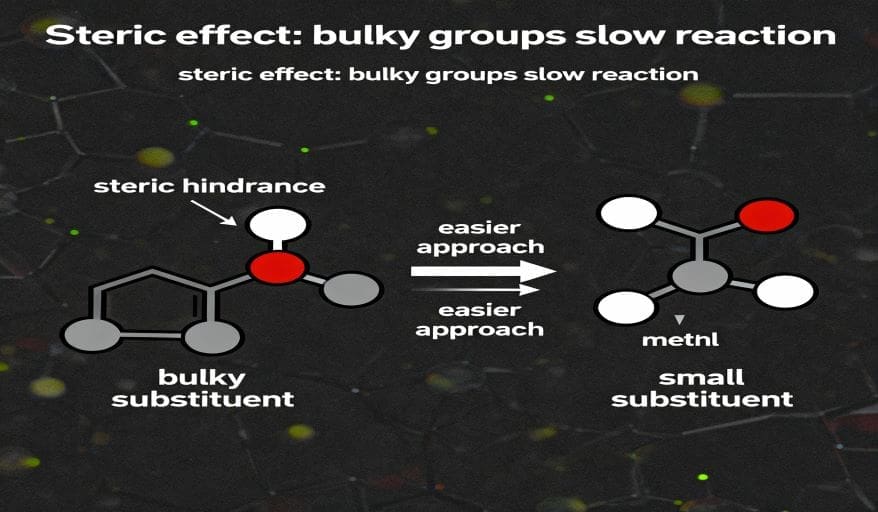 Electronic displacement effects Steric Effect