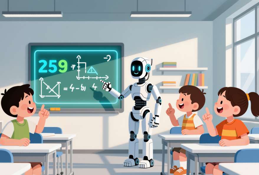 Students learning with AI Education