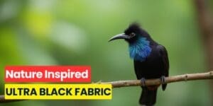 ultra black wool fabric