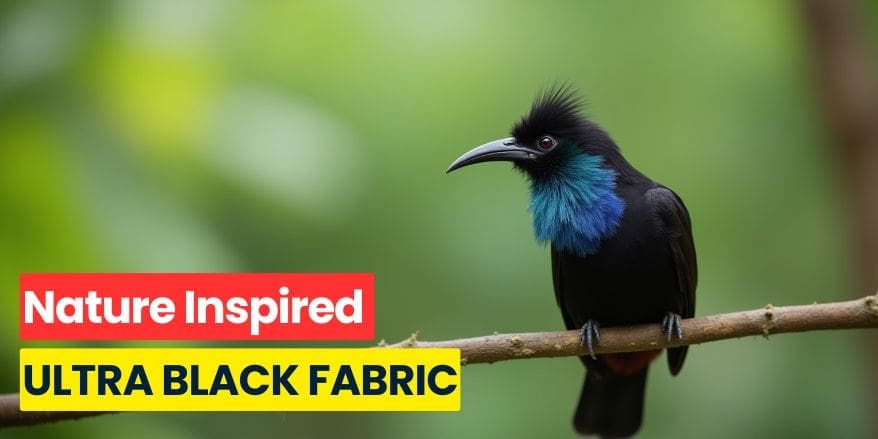 ultra black wool fabric