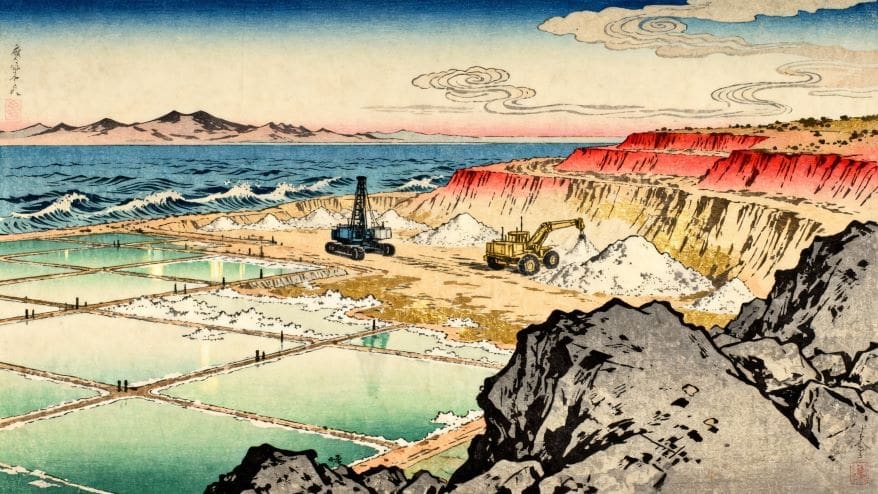 hard rock mining which digs lithium out of rocks for making lithium-ion batteries