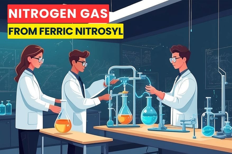 nitrogen gas from ferric nitrosyl