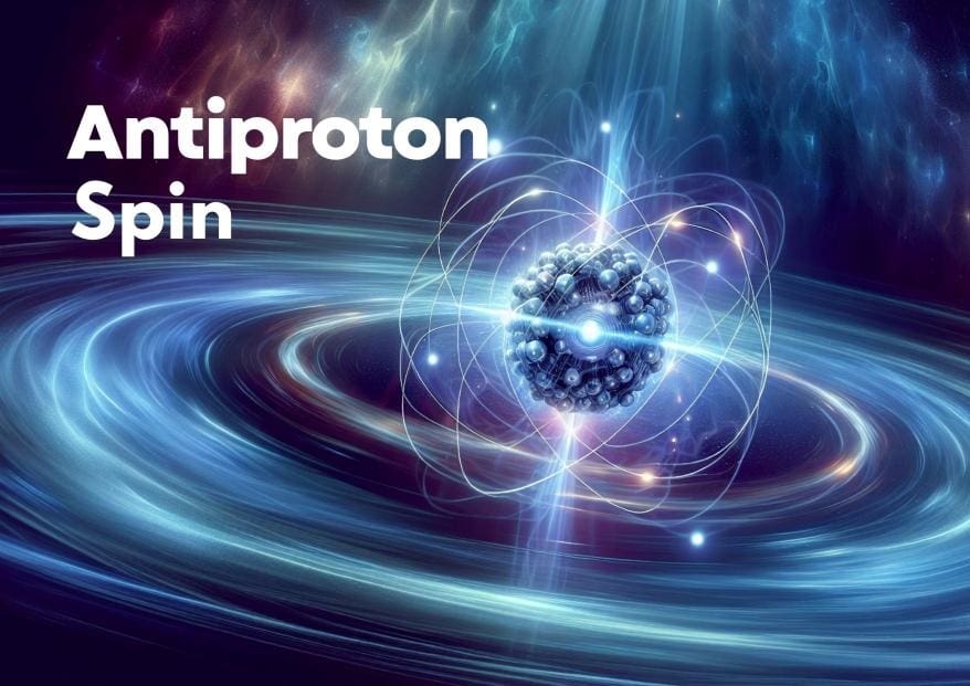 single antiproton spin
