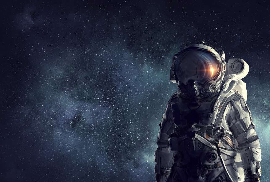 Astronaut Explorer in Space