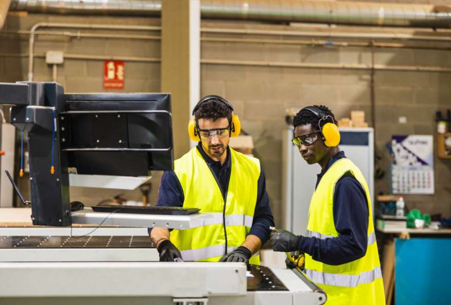 Operating CNC Machine