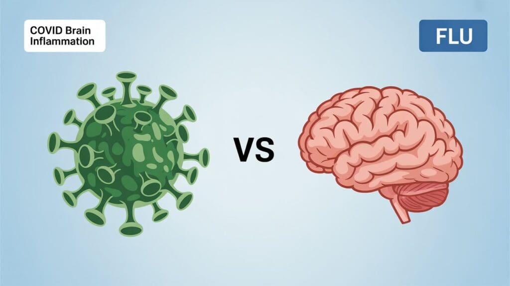 COVID brain inflammation.